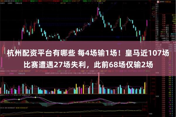 杭州配资平台有哪些 每4场输1场！皇马近107场比赛遭遇27场失利，此前68场仅输2场